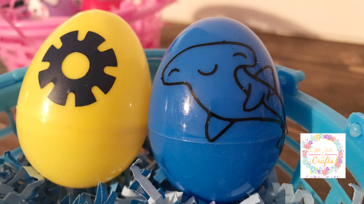 Plastic Eggs Decorated with Vinyl using the Cricut Maker 
