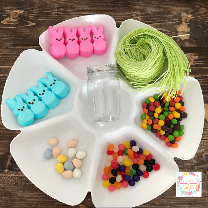 Supplies for Easter Treat Jars 