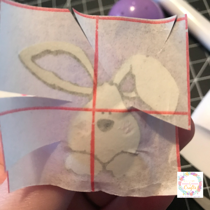 Using Transfer Paper to add vinyl  onto the Cricut Easter eggs 