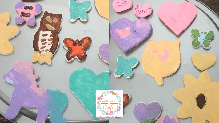 Clay Magnets mothers day craft for kids