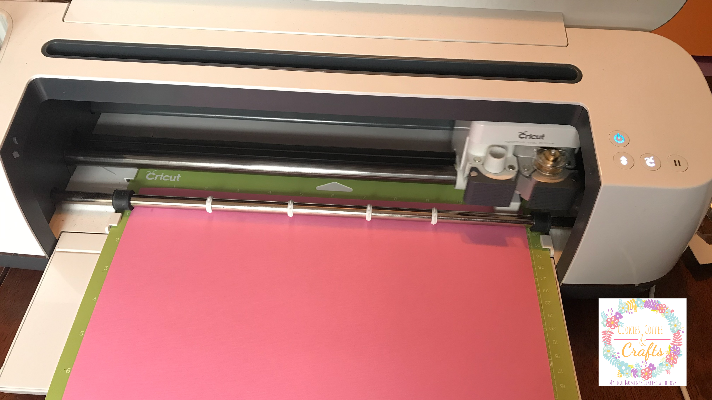 Cricut Maker using the scoring wheel to make the 3D Paper Tulips