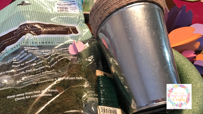 Supplies for 3D Paper Tulip Bouquet with Cricut