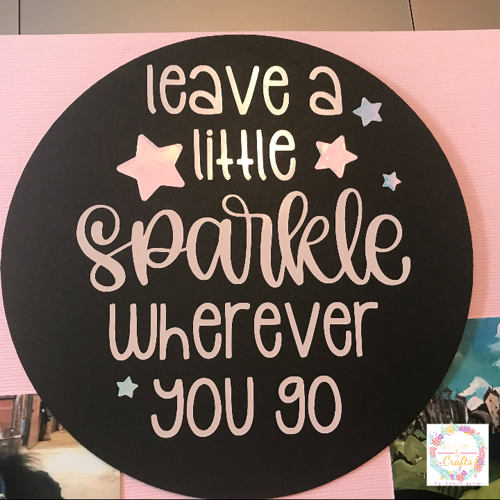 Card stock and vinyl DIY Embellishment with Cricut Joy