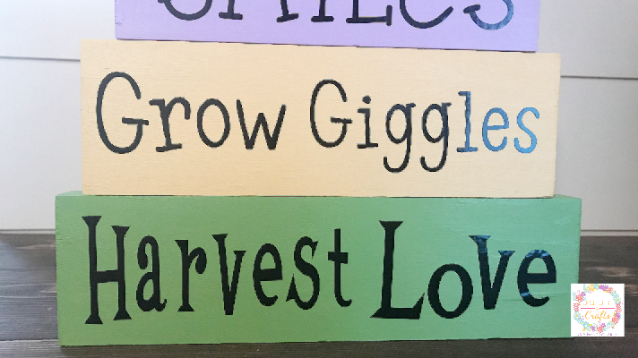 How to make wood block signs and decorate them