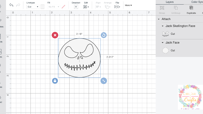 Jack Skellington Design in Cricut Design Space