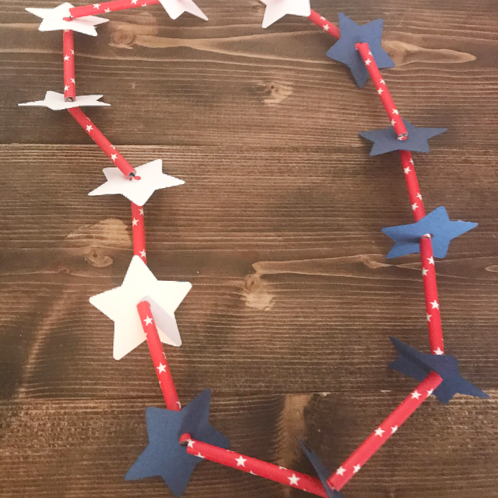 4th of July Patriotic Necklace for kids