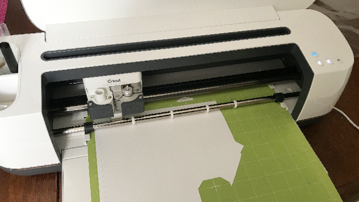 Cricut Maker cutting card stock for kids music scrapbook layout