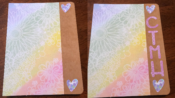 Creating the DIY Notebook cover with Cricut Adhesive Paper
