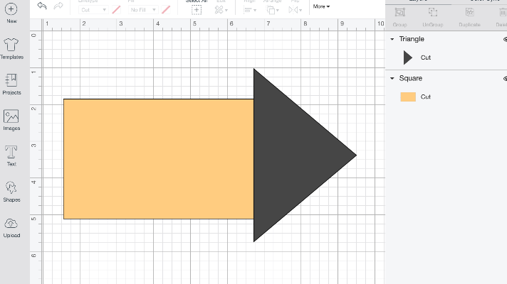 Images must overlap to weld in Cricut Design Space