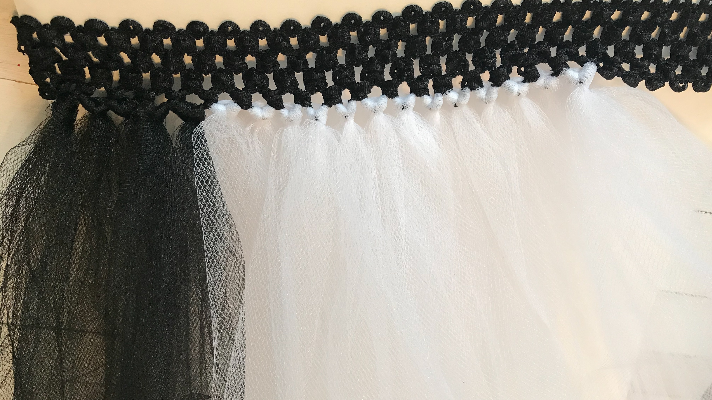 Step by step how to make a no sew tutu