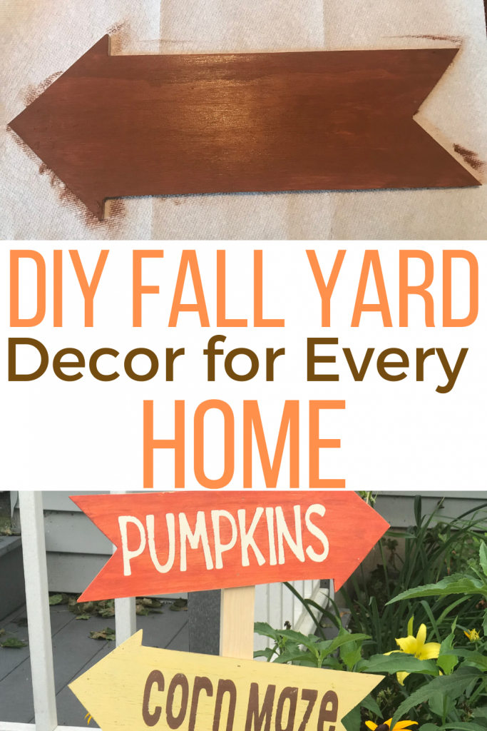 DIY Fall Yard Decor Sign