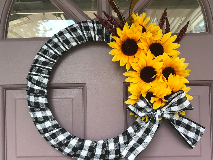 Dollar Tree Sunflower Wreath