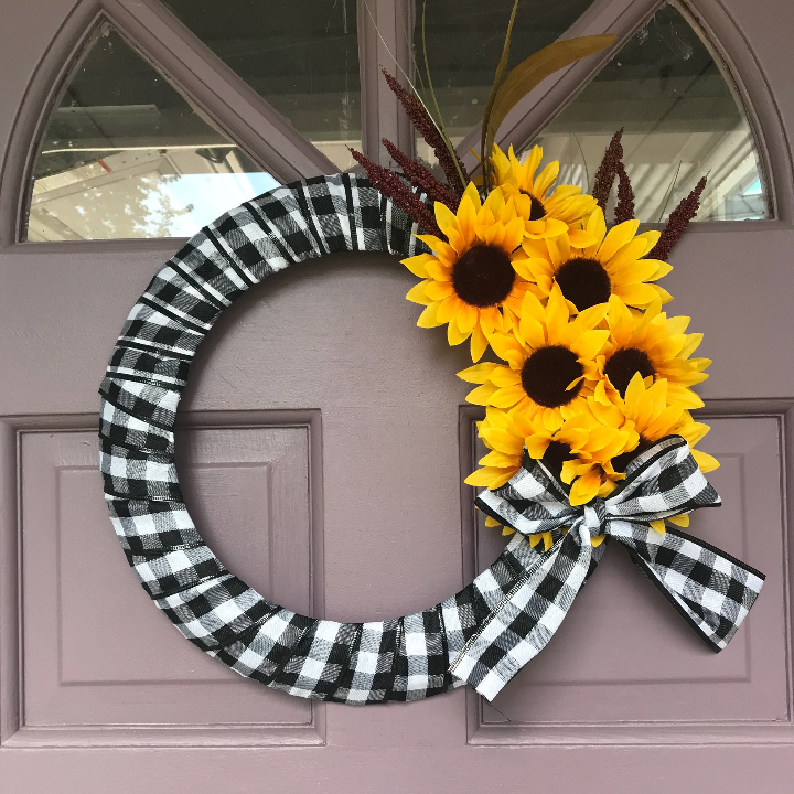 Dollar Tree Sunflower Wreath