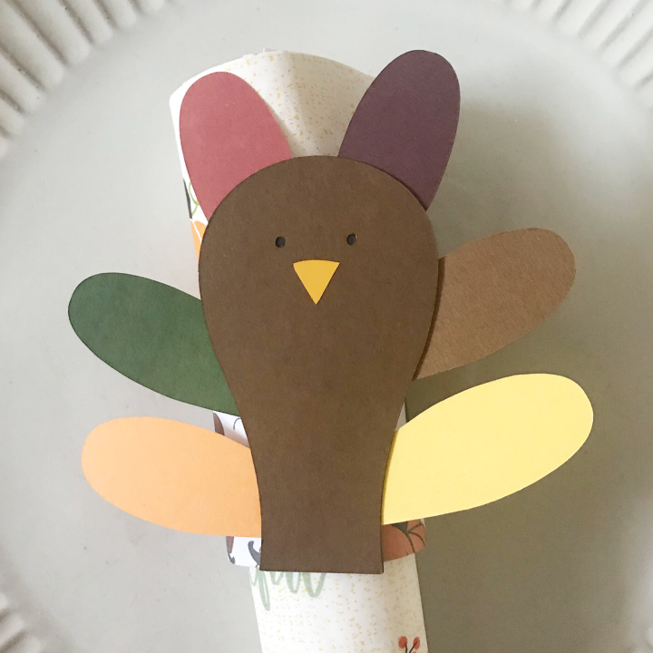 Cricut turkey napkin ring
