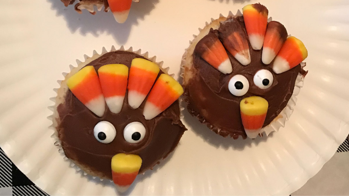 Fun Turkey Cupcakes for Kids