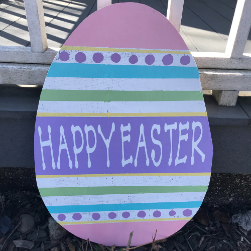 Happy Easter Wooden Yard Decoration 