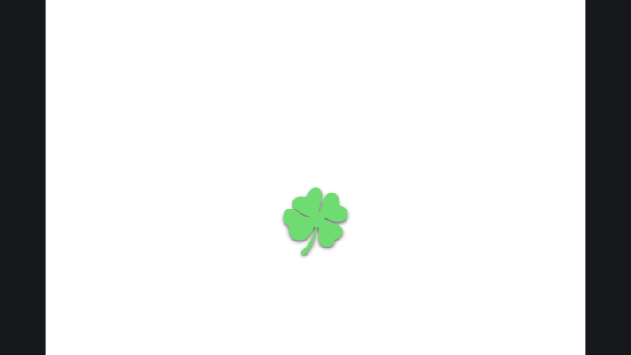 Shamrock vinyl sticker to be cut with the Cricut Joy machine