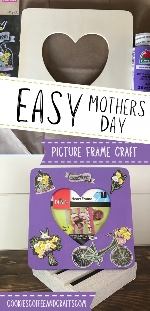 Easy Mothers Day Picture Frame Craft for kids to make