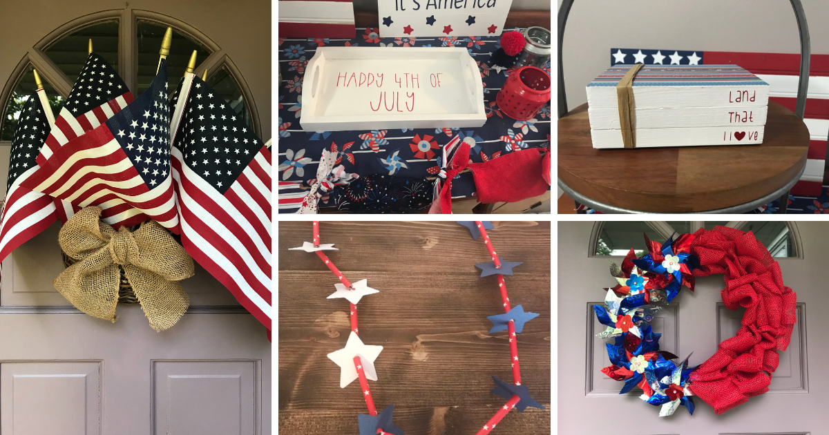 16 Easy Red, White and Blue Crafts- Patriotic DIYS