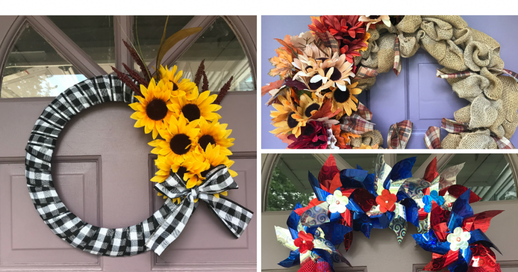 Dollar Store Wreaths