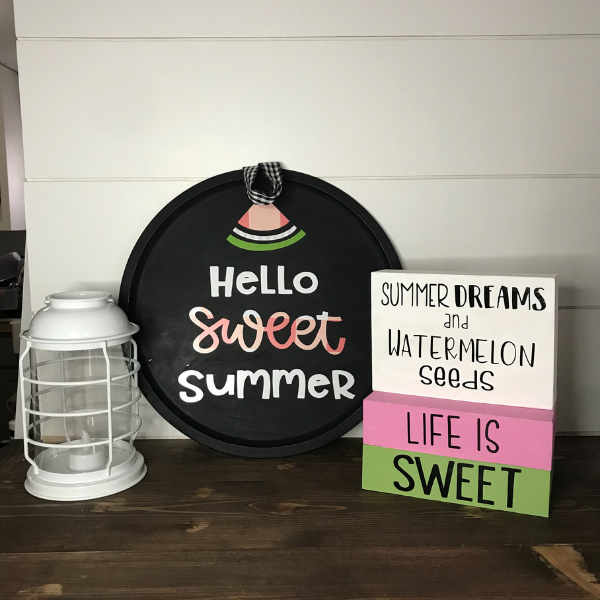 Dollar Tree Summer Cricut Projects