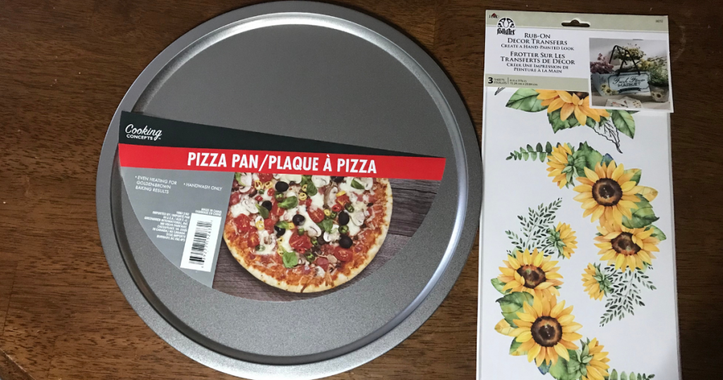 Dollar Tree Pizza Pan Door Hanger Supplies