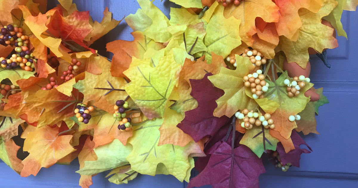 DIY Fall Dollar Tree Wreath