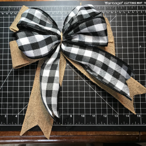 Easy Double Layered Bow for Wreaths (Step by Step)