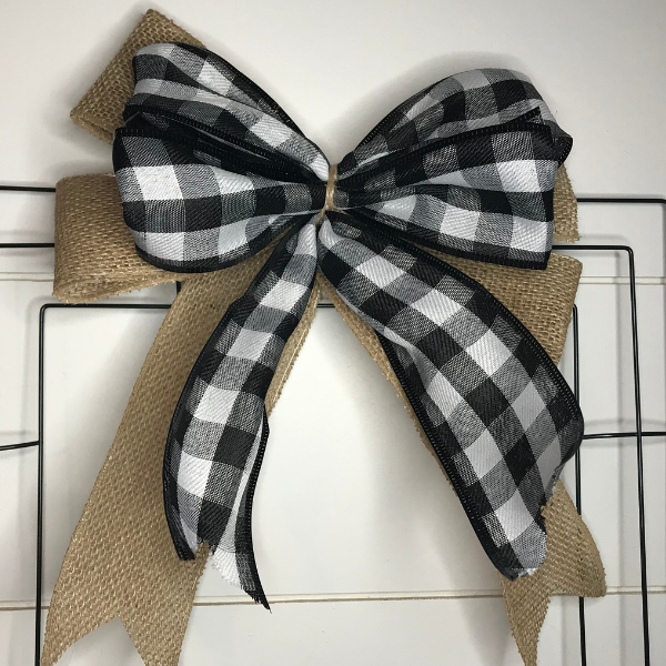 step by step easy double layered bow for wreaths