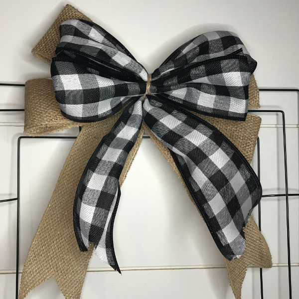 double layered wreath bow