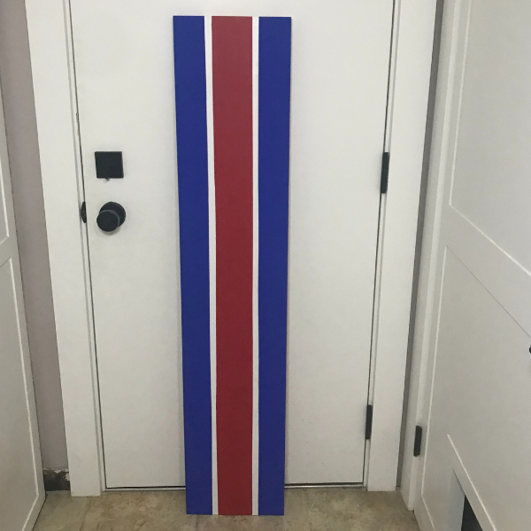 Painted Buffalo Bills football diy team porch sign