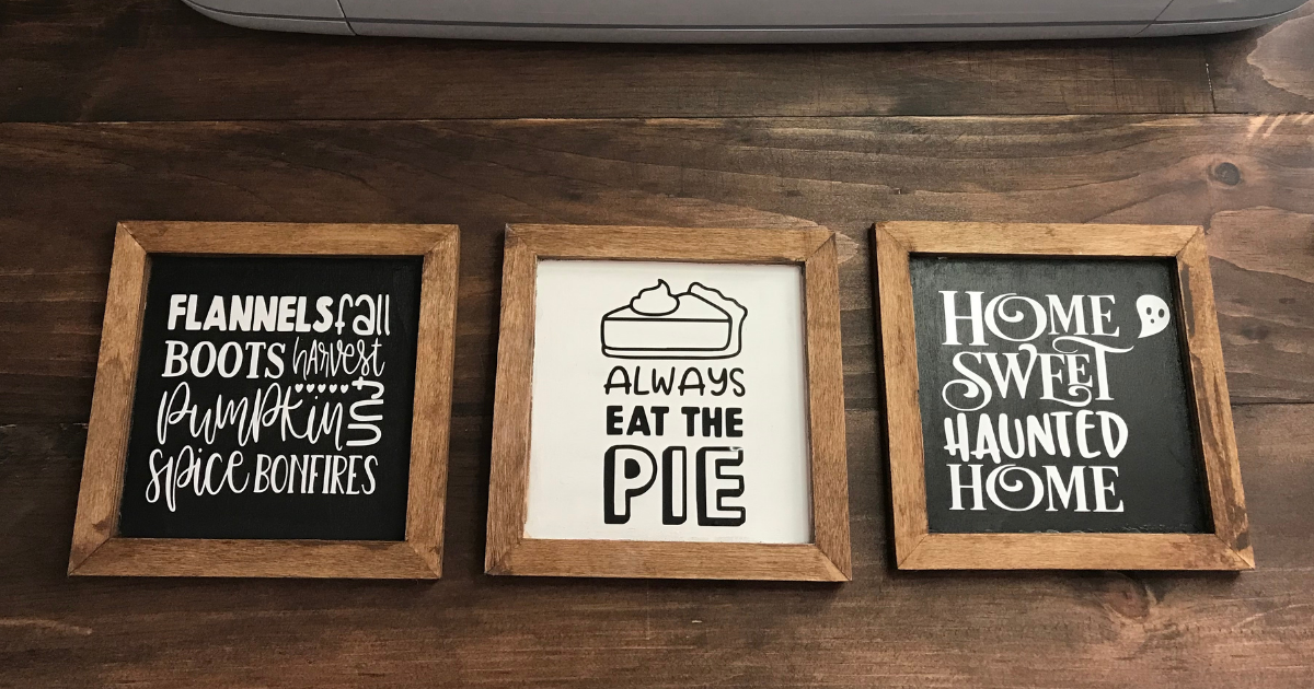 3 Fall Cricut Signs- Ideas to Craft Right Now