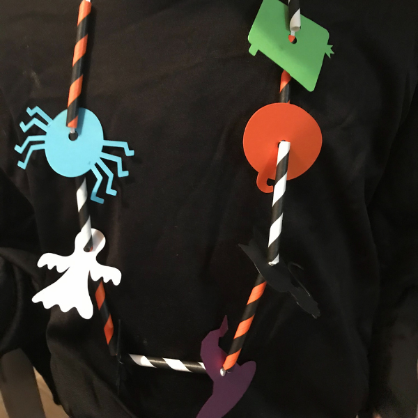 DIY Kids Halloween Necklace Craft