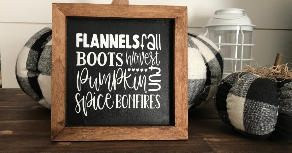 3 Fall Cricut Sign Craft ideas