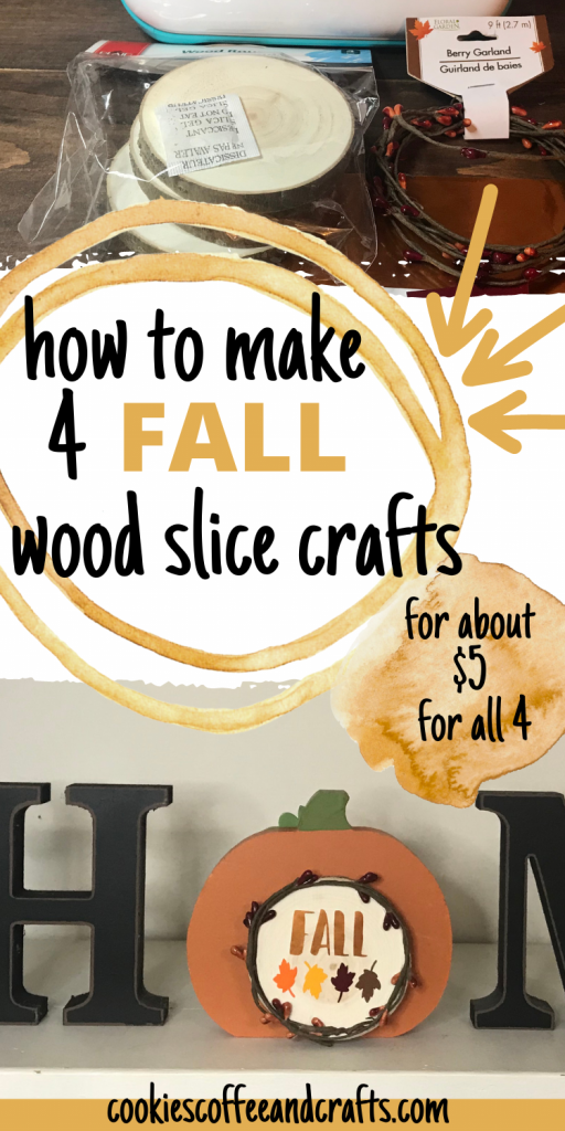 Fall wood slice crafts