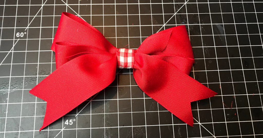 Easiest Double Ribbon Hair Bow Tutorial