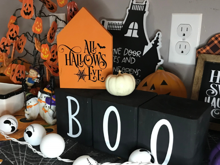 DIY Halloween Wood Decorations