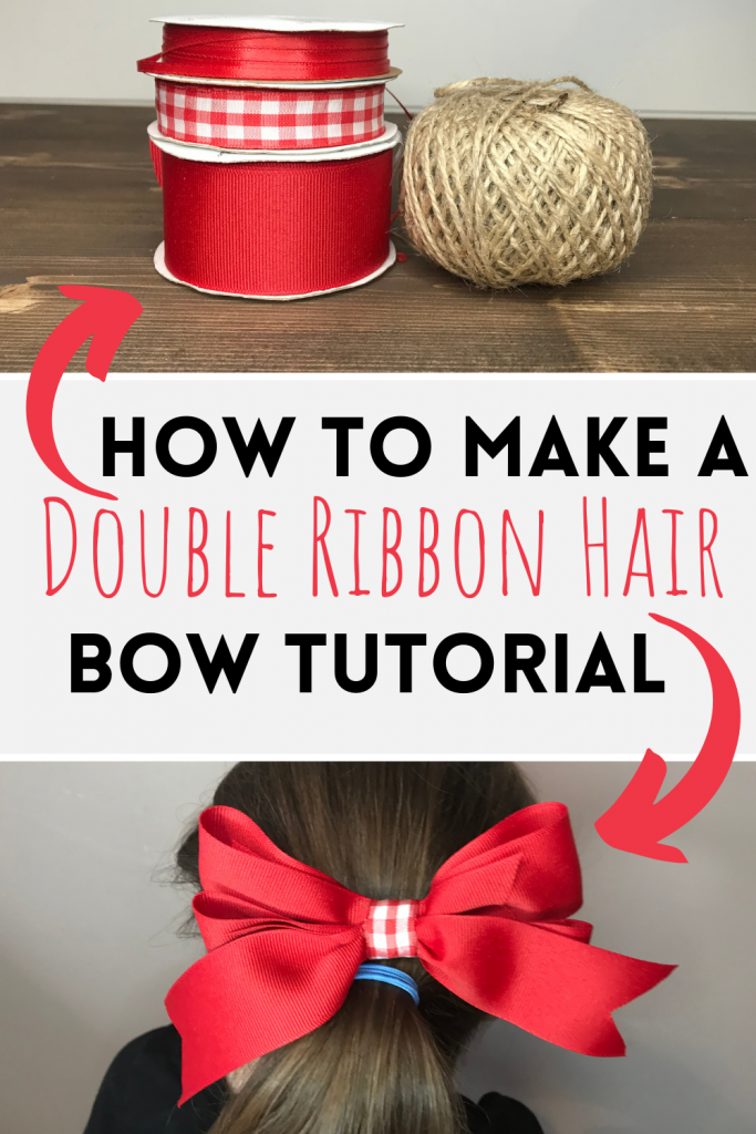 Easiest Double Ribbon Hair Bow Tutorial