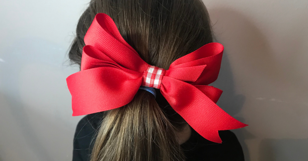 Easiest Double Ribbon Hair Bow Tutorial Easiest Double Ribbon Hair Bow Tutorial