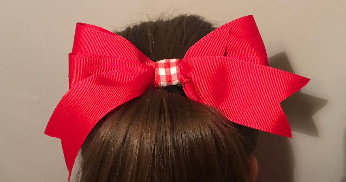 Easiest Double Ribbon Hair Bow Tutorial