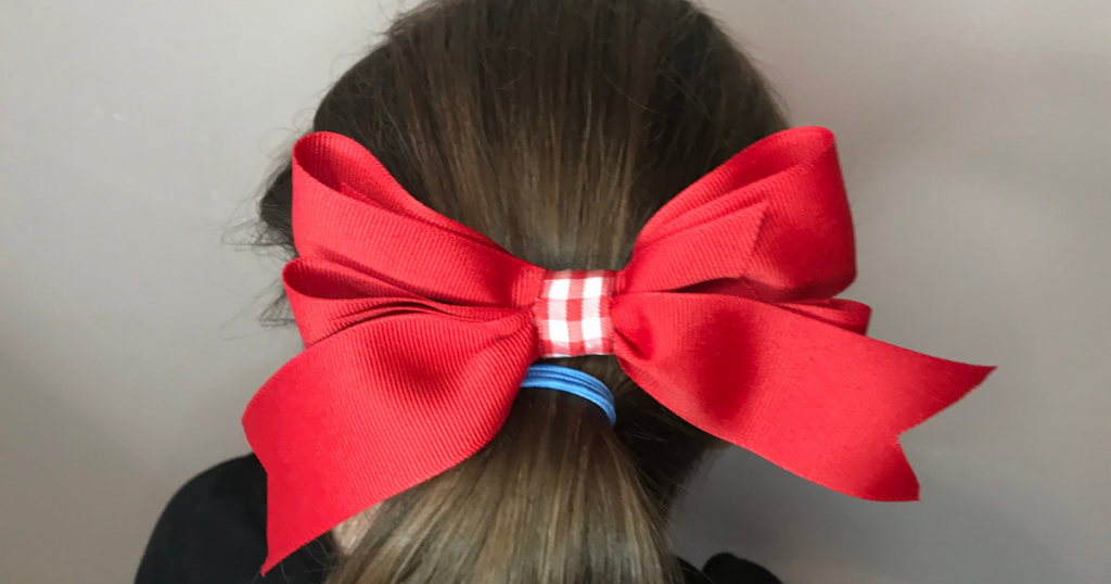 DIY Easy Hair Bow with Ribbon