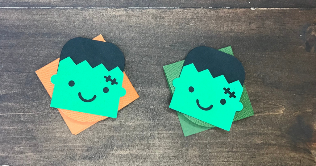 Frankenstein Halloween Corner bookmarks with Cricut