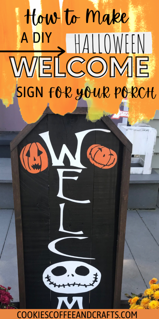 How to Make a DIY Halloween Welcome Sign for your Porch