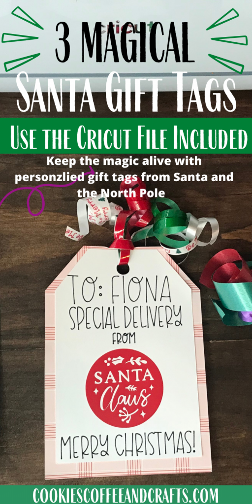 Santa gift tags with Cricut