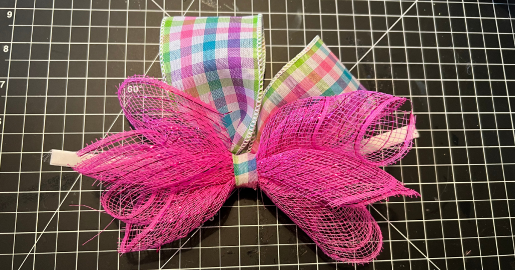 Easy Easter Basket Bunny Bow DIY