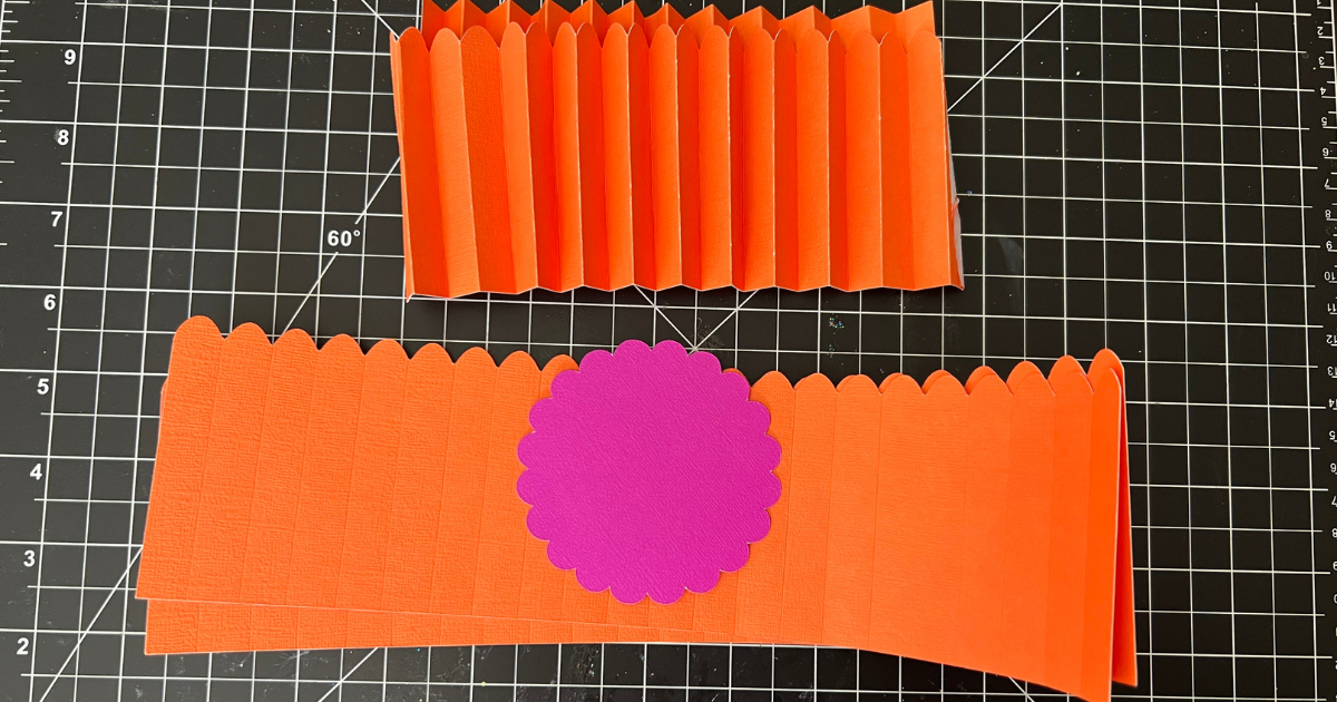 Cricut paper rosette pieces