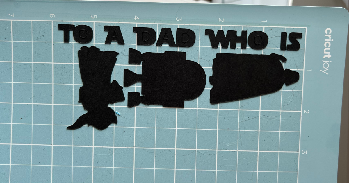 Cricut Joy Fathers Day Card