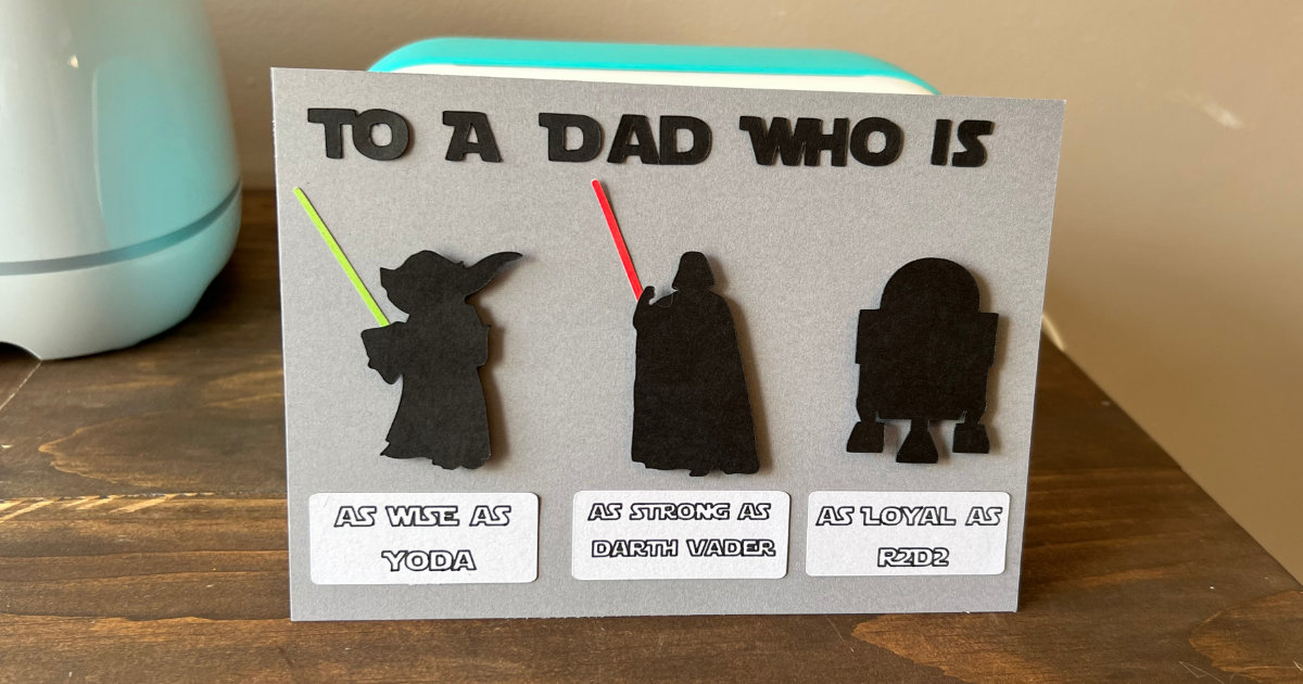 DIY Cricut Star Wars Card