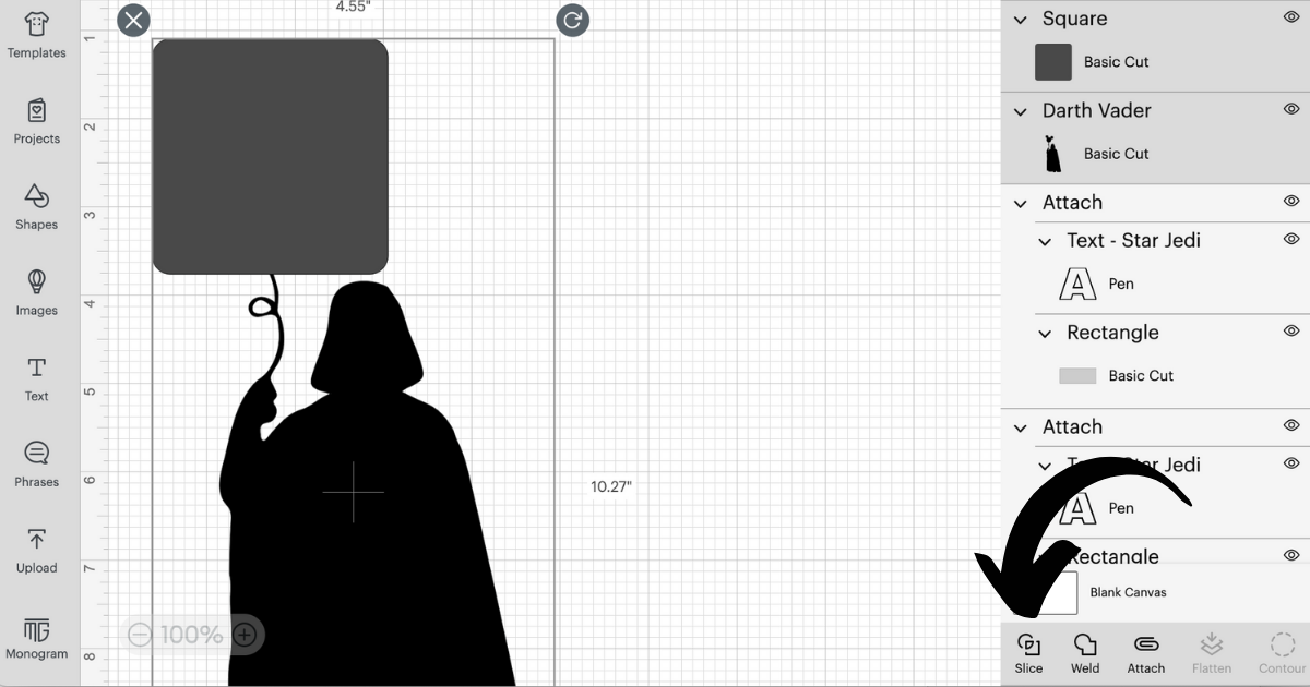 Making Darth Vader for the DIY Star Wars Father's Day Card