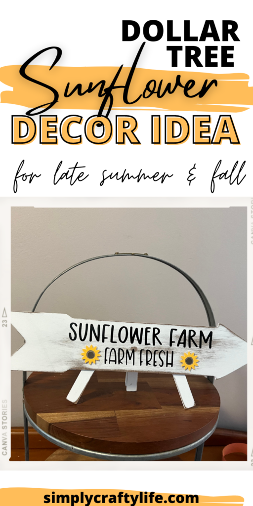 Dollar tree Sunflower DIY
